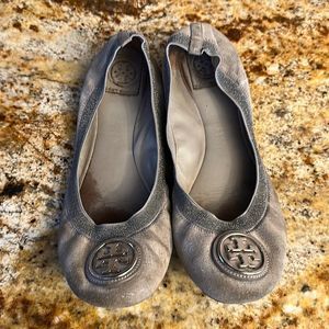 Tory Burch Gray Flats